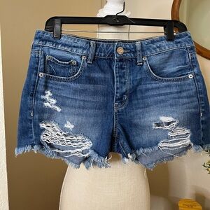 American Eagle Distressed Denim Women Shorts